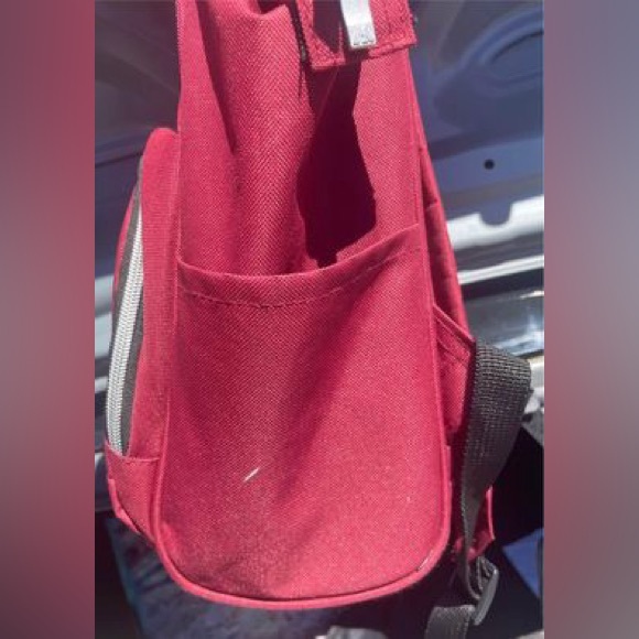 Small Maroon/ Red Backpack/ Bag - Picture 2 of 5